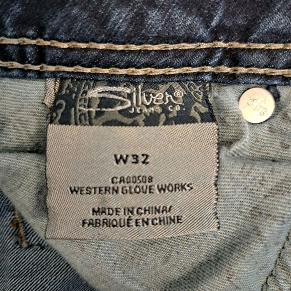 Silver Jeans Women's Size 32 Suki Capri Blue Dark Wash Denim - Picture 5 of 8